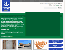 Tablet Screenshot of mountainvalleylumber.com